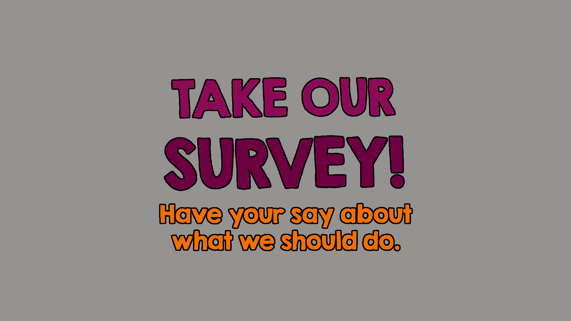 Survey banner