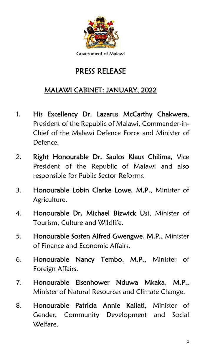 Cabinet list 1