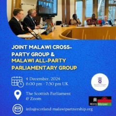 Joint Malawi CPG Malawi APPG 4 December