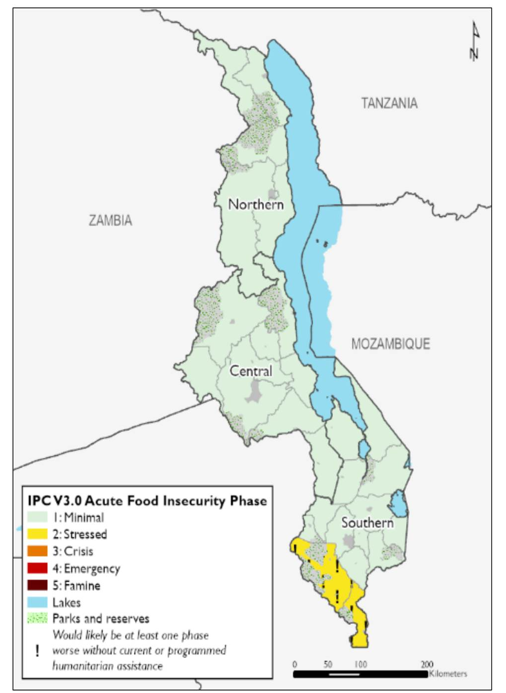 Image: FEWS NET, Projected food security outcomes, Feb to May 2022.