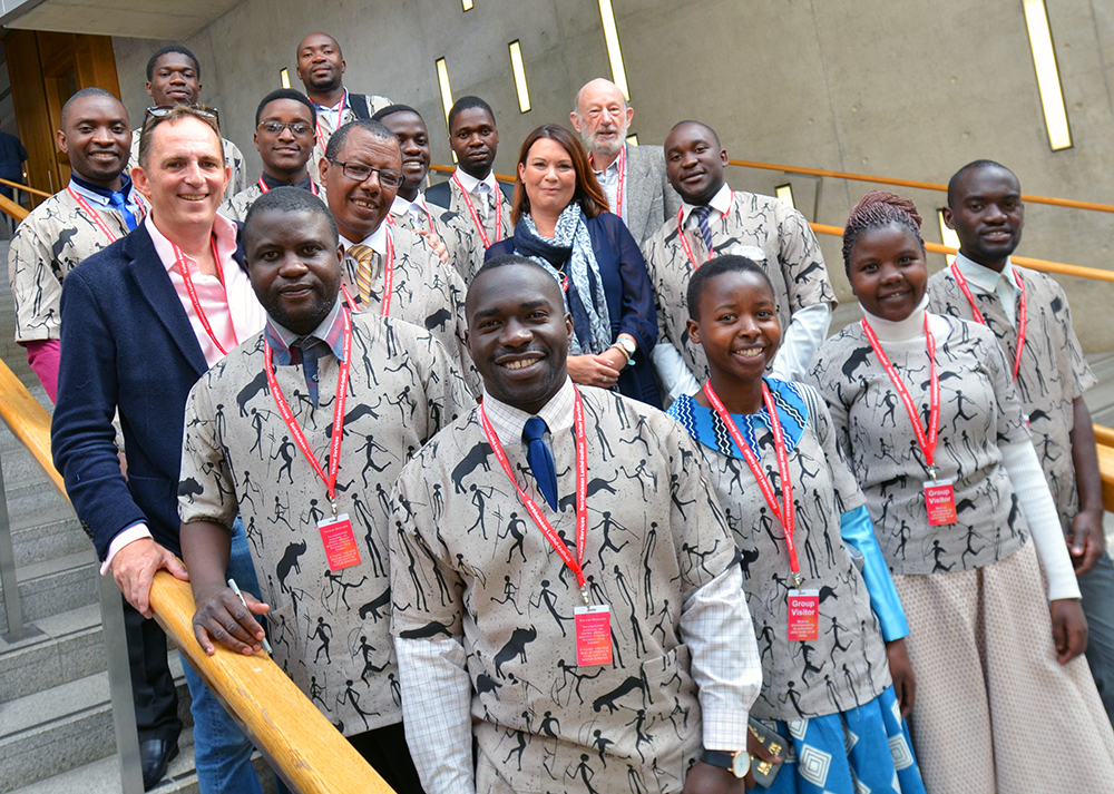 For web edited Scottish Parliament CPG with newly qualified Malawian vets 07 Douglas Coulter